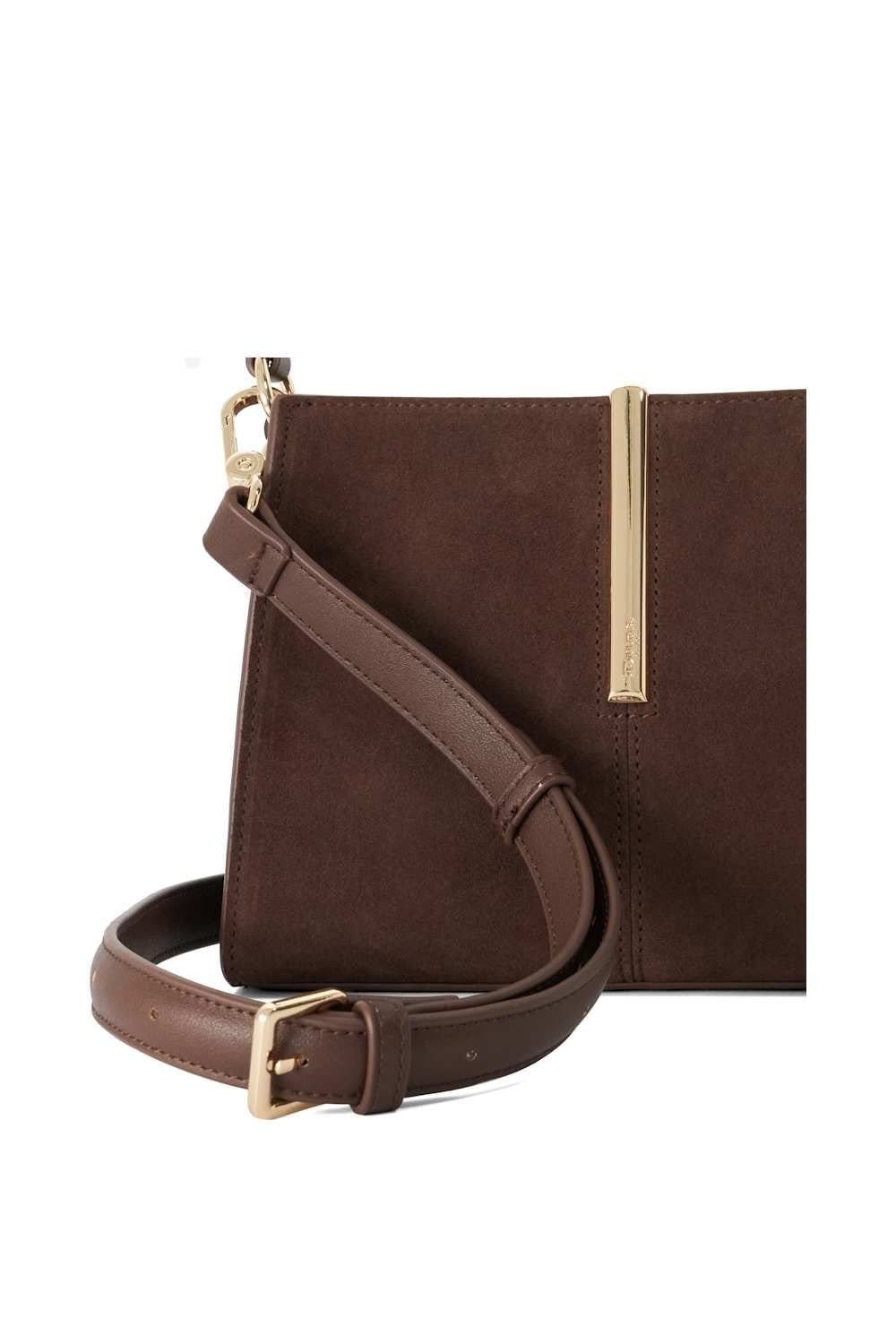 Dune London Dune London Women's 'Dinidestined' Suede Bag in Brown - 4
