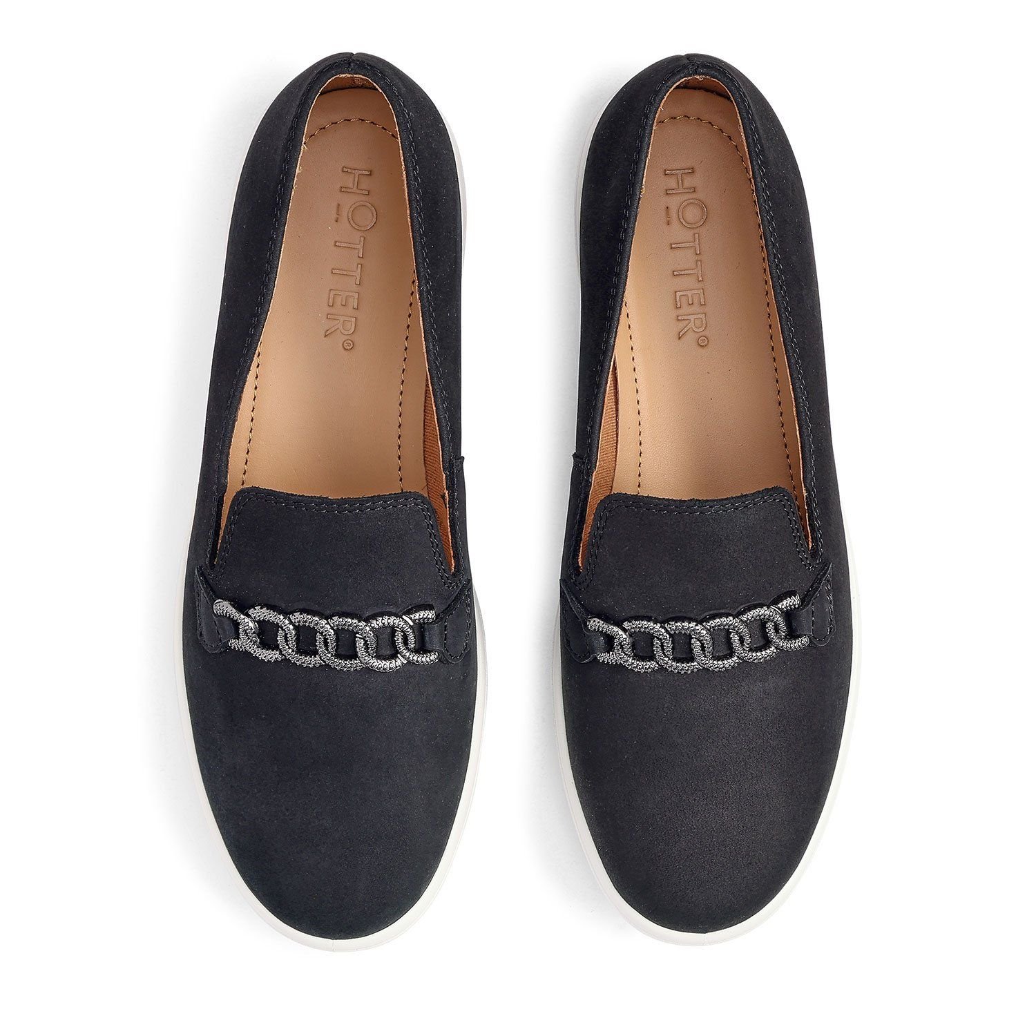 Hotter Hotter Women's Wide Fit 'Ashmore' Loafers in Black - 3