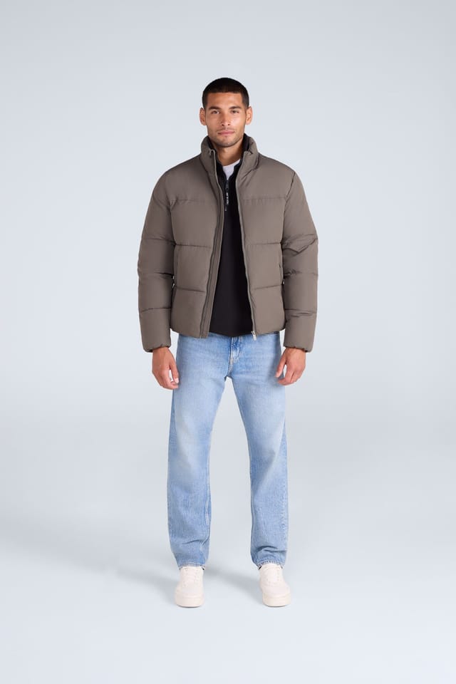 Animal Animal Men's 'Volt' Water Resistant PFC Free Elasticated Cuffs & Hem Padded Jacket in Olive - 3