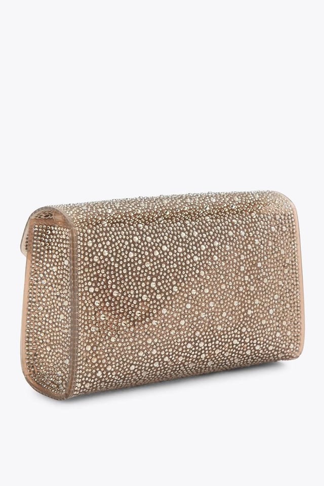 Carvela Carvela Women's 'Positano Vinyl Clutch' Bag in Bronze - 3