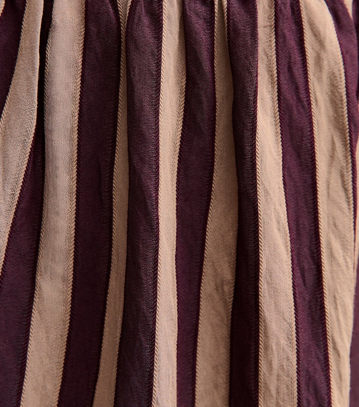 New Look Women's Burgundy Striped V-Neck Three Quarter Sleeve Midi Dress New Look - 4