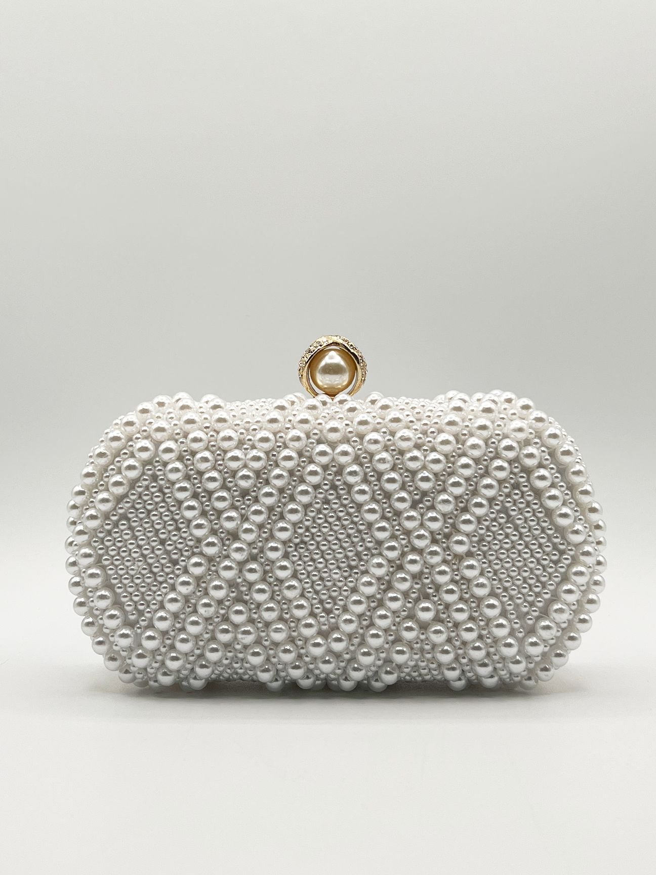 SVNX SVNX Women's White Beaded Clutch Bag - 2