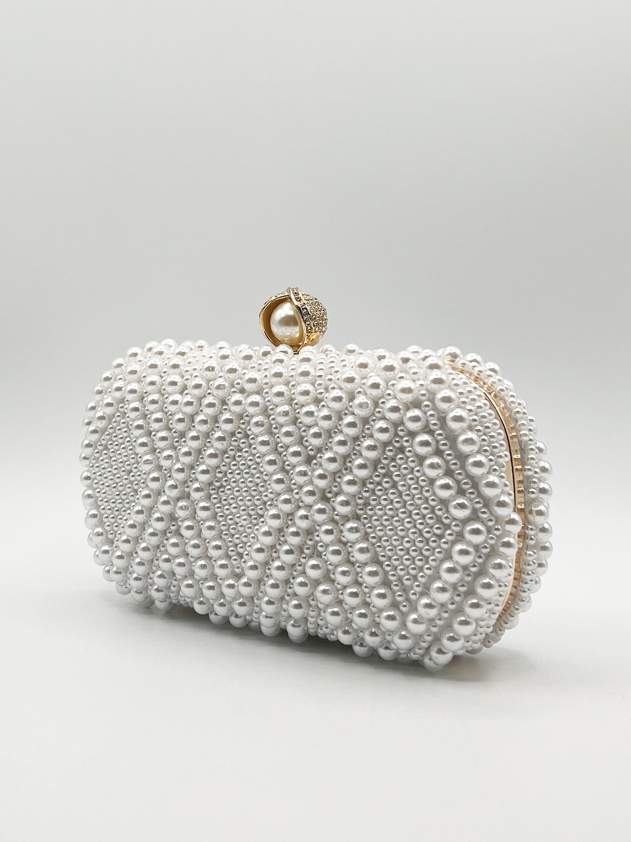 SVNX SVNX Women's White Beaded Clutch Bag - 4