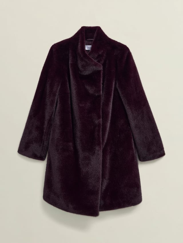 Hobbs London Hobbs London Women's Tarini Coat in Wine - 2