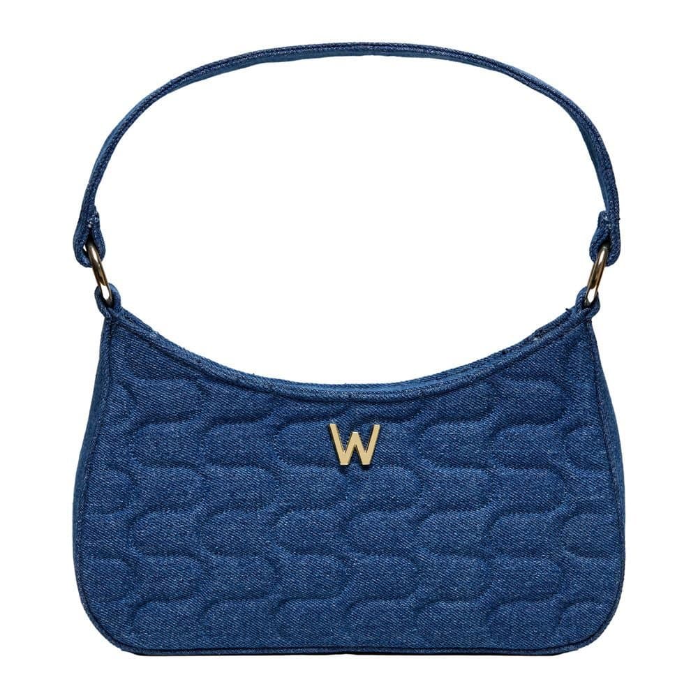 Wolf WOLF Women's Mimi Swirl Shoulder Bag with Scarf in Mid Blue