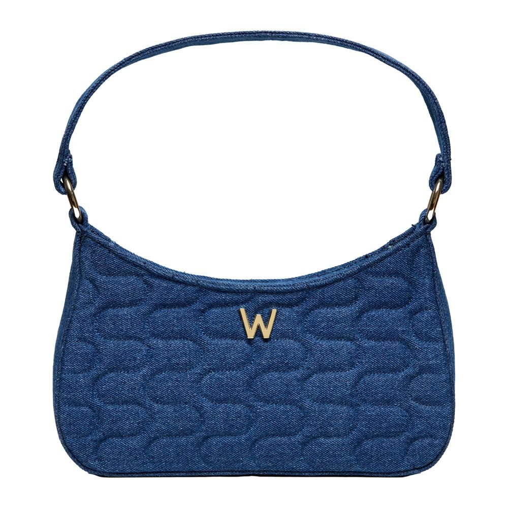 Wolf WOLF Women's Mimi Swirl Shoulder Bag with Scarf in Mid Blue - 2