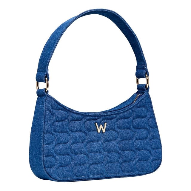 Wolf WOLF Women's Mimi Swirl Shoulder Bag with Scarf in Mid Blue - 3