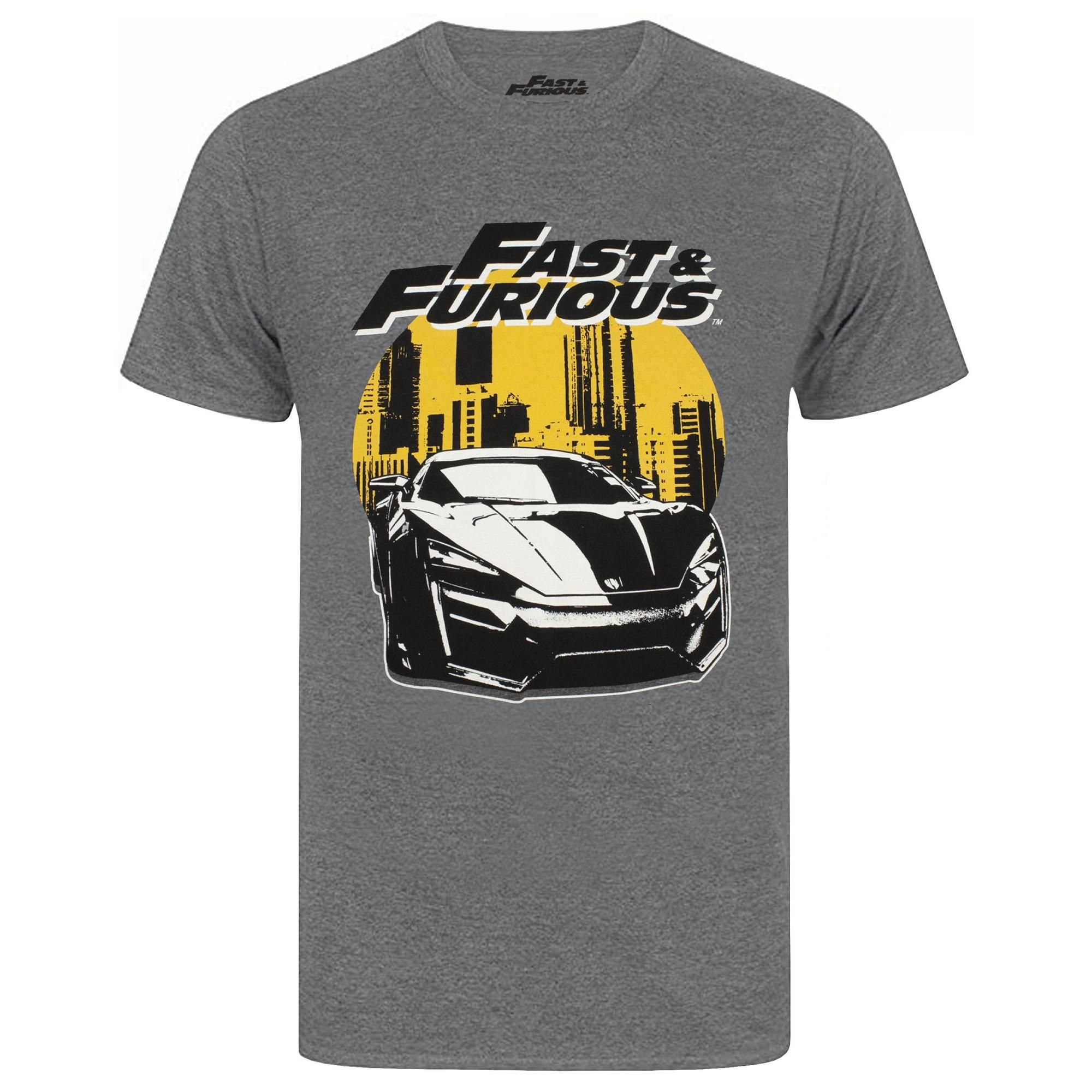 Fast & Furious Men's Fast & Furious Short Sleeved T-Shirt | Charcoal | Official in Grey - 2
