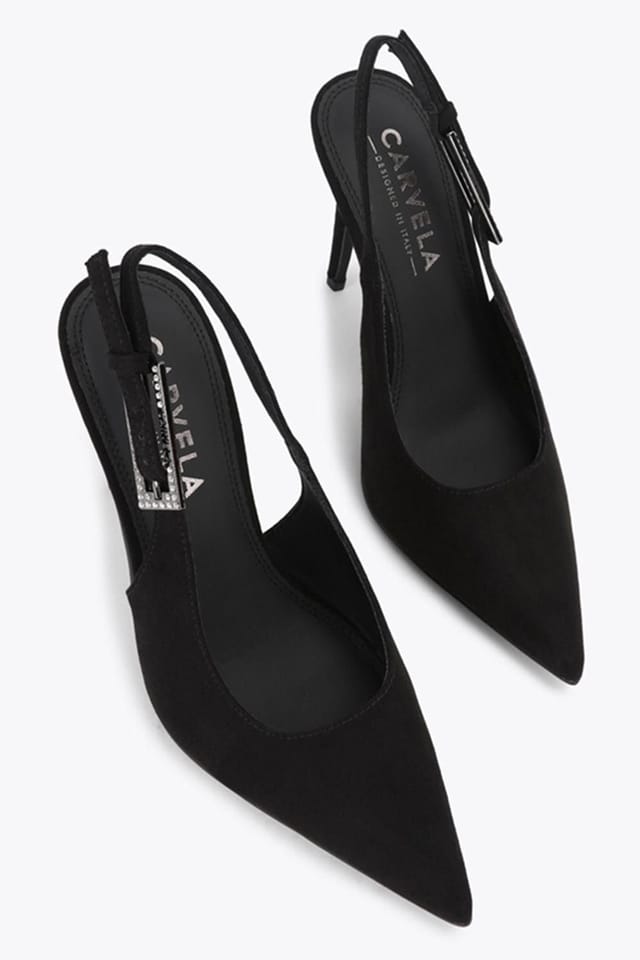 Carvela Carvela Women's 'Blanca Slingback' Suedette Heels in Black - 2