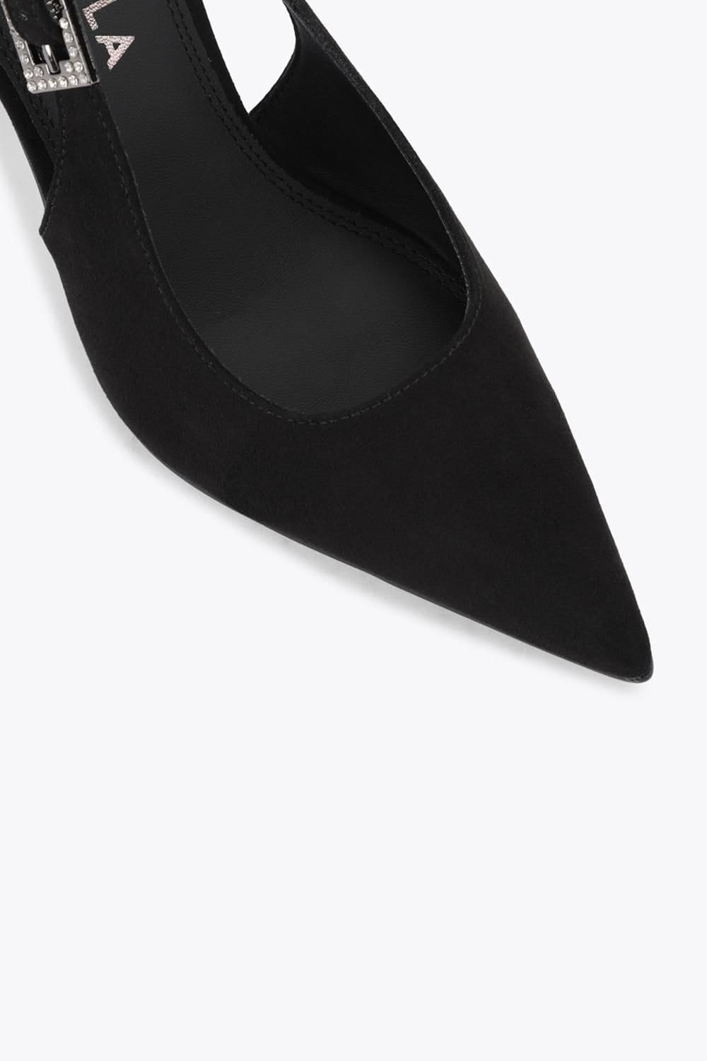 Carvela Carvela Women's 'Blanca Slingback' Suedette Heels in Black - 4