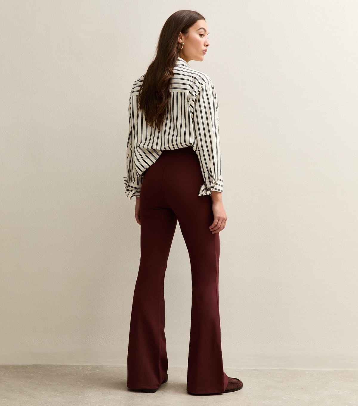 New Look Women's Dark Brown Flared Trousers New Look - 4