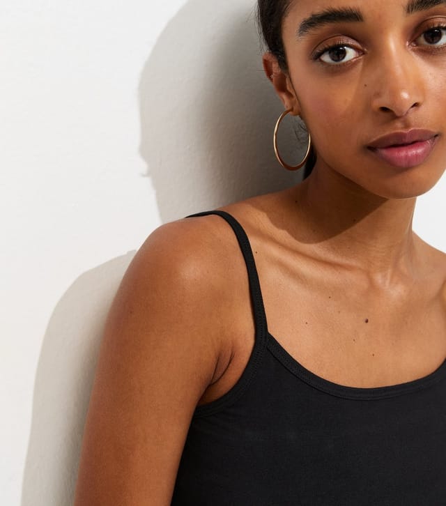 New Look Women's Black Scoop Neck Cami Top New Look - 3
