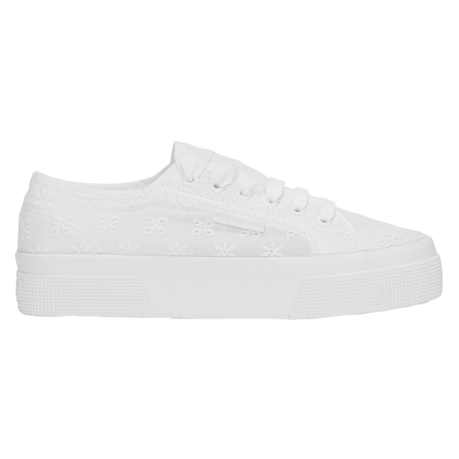 Superga Superga Women's 2740 Sangallo Flower Trainers in White