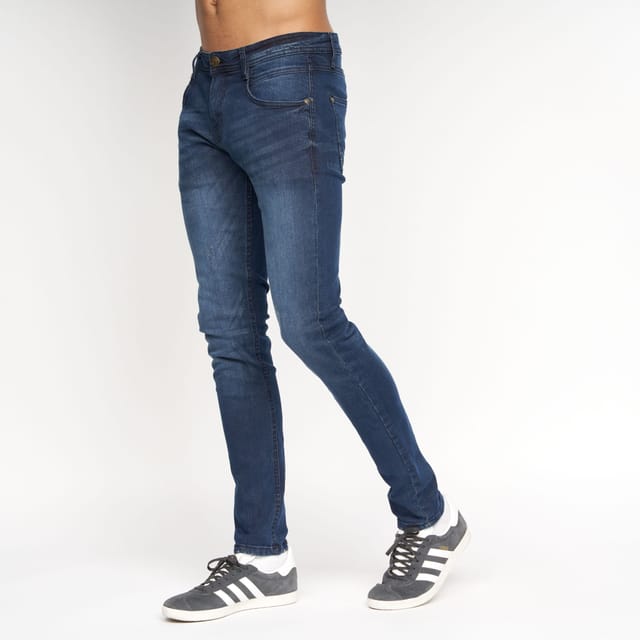 Duck&Cover Duck&Cover Tranfold Men's Slim-Fit Distressed Denim Jeans in Dark Navy - 3