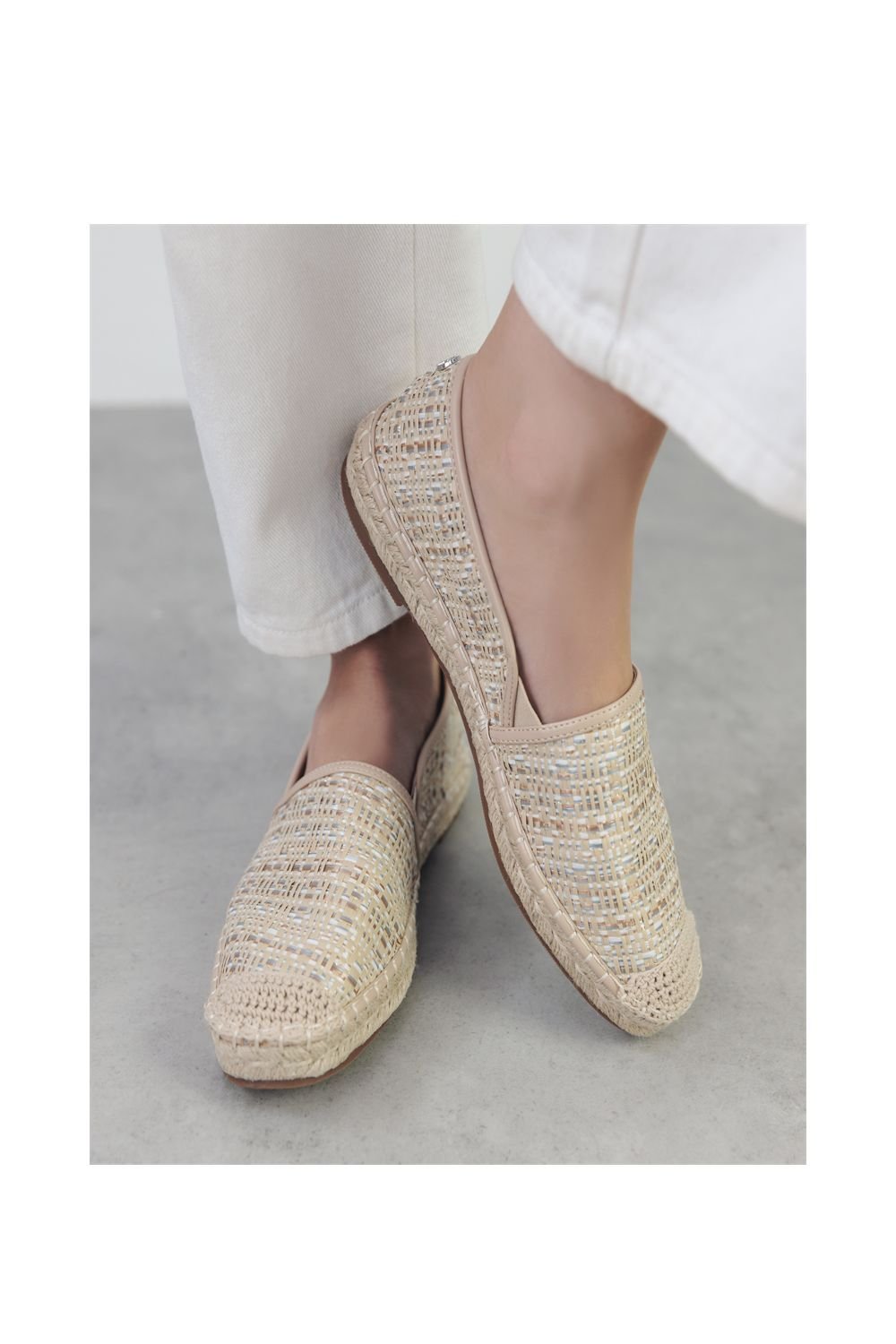 Moda In Pelle Moda In Pelle Women's 'Helio' Raffia Loafers in Metallics - 2