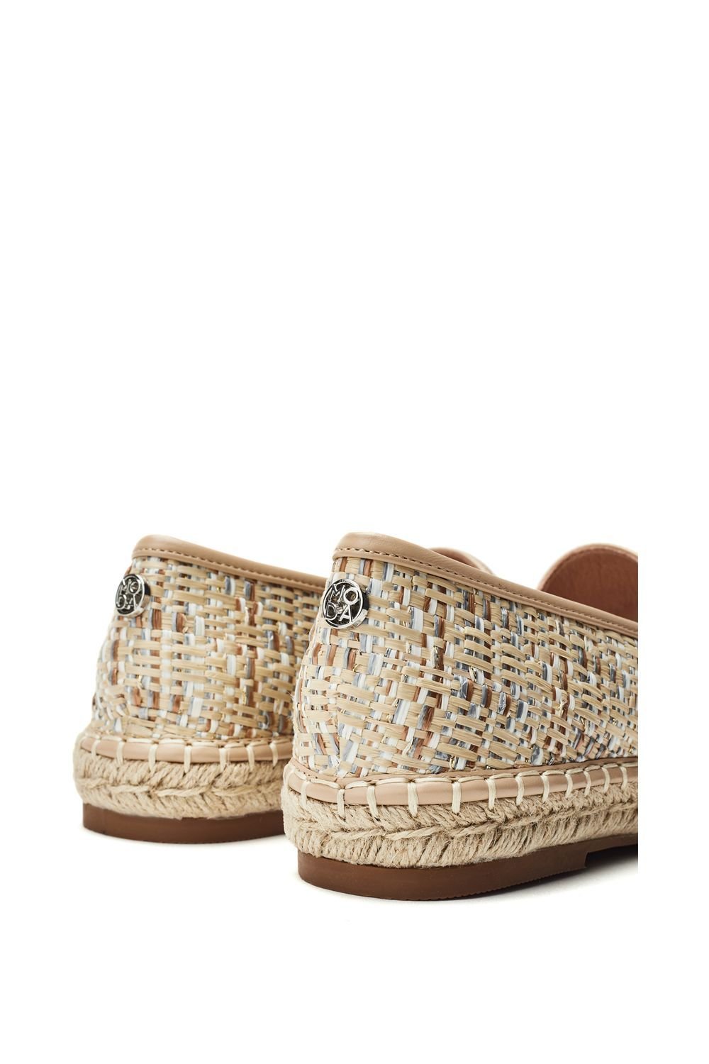Moda In Pelle Moda In Pelle Women's 'Helio' Raffia Loafers in Metallics - 4