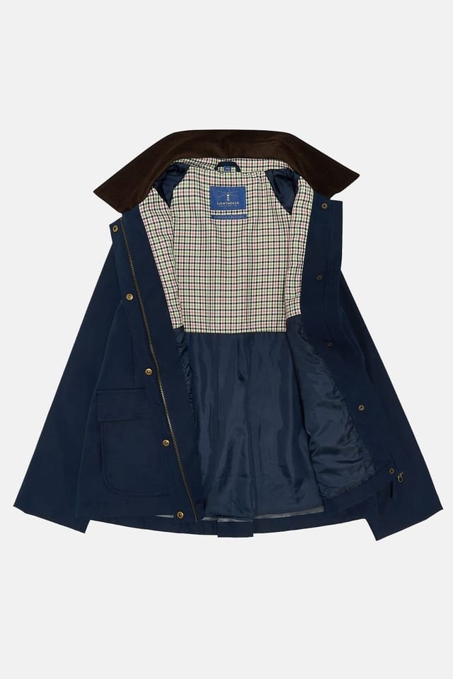 Lighthouse Clothing Lighthouse Clothing Women's Devon Raincoat in Navy - 2