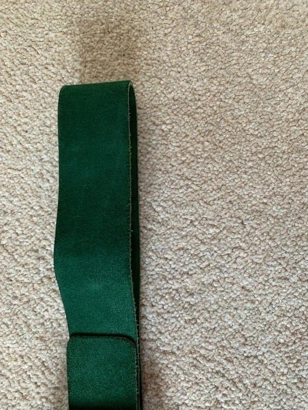 Topshop Vintage bottle green belt