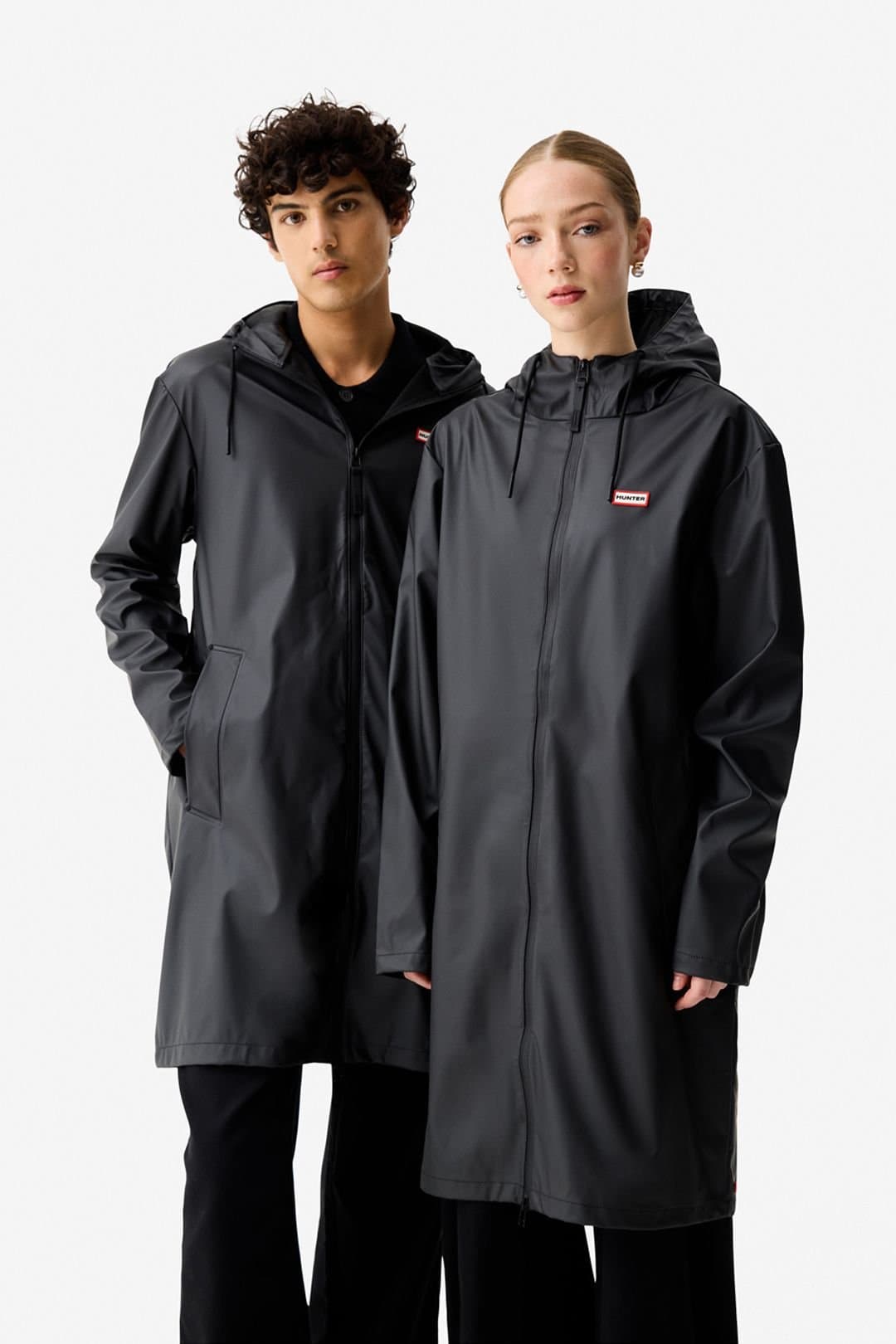 Hunter Hunter Men's Andrea PU Raincoat Black