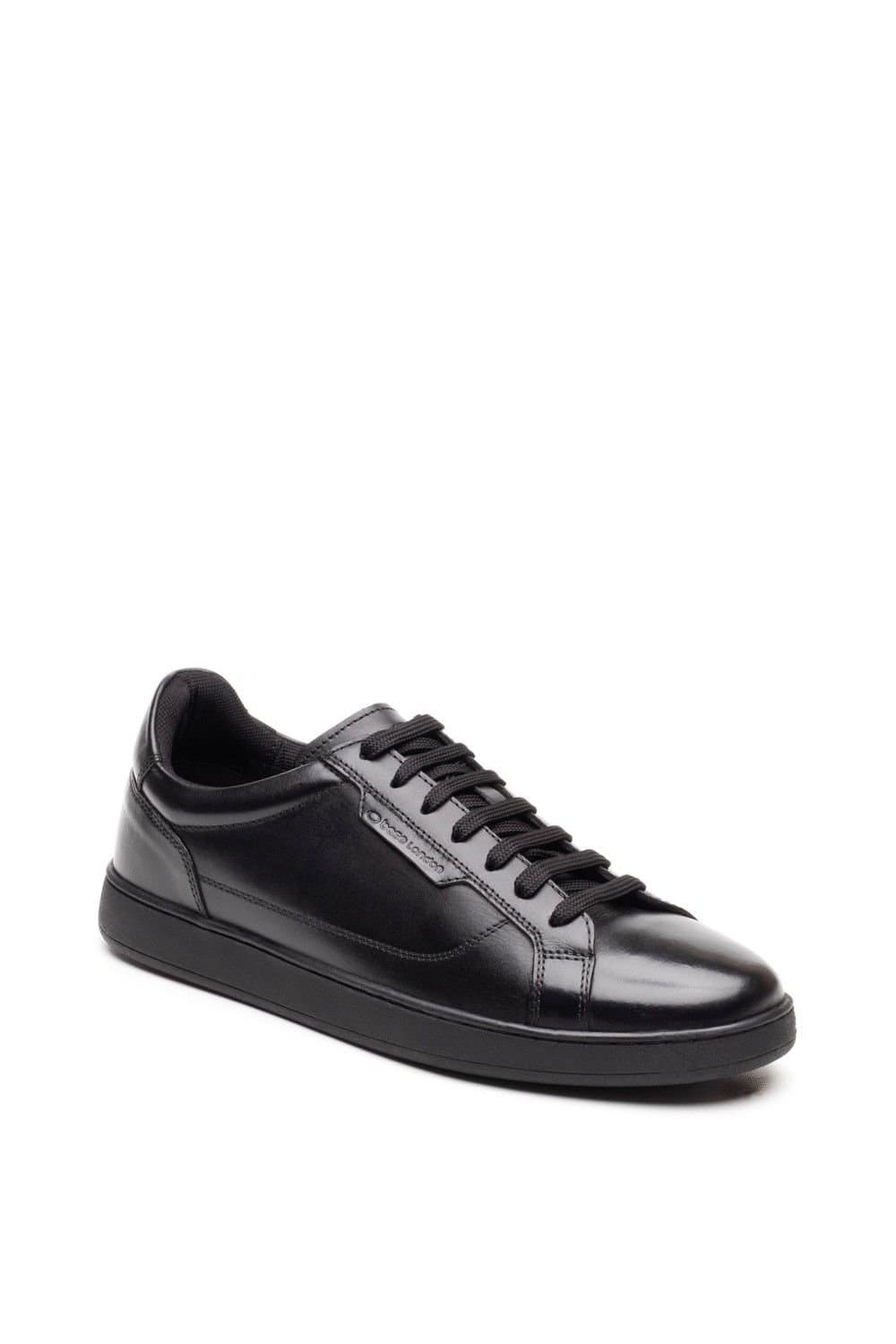 Base London Base London Men's Zammo Lace Up Trainer in Black