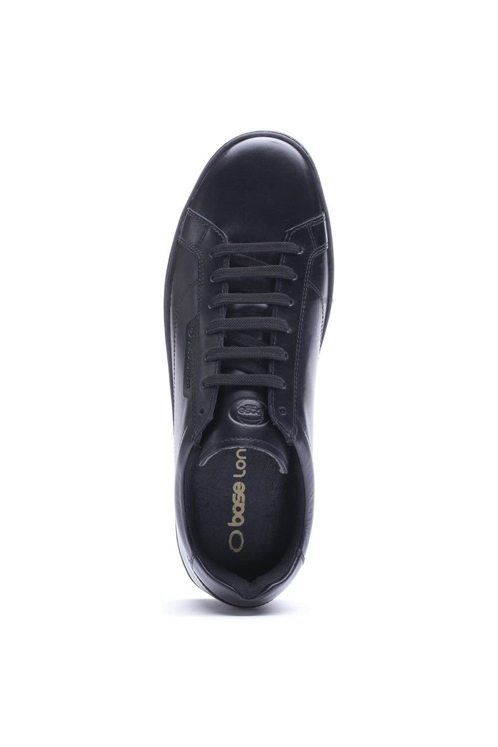 Base London Base London Men's Zammo Lace Up Trainer in Black - 4