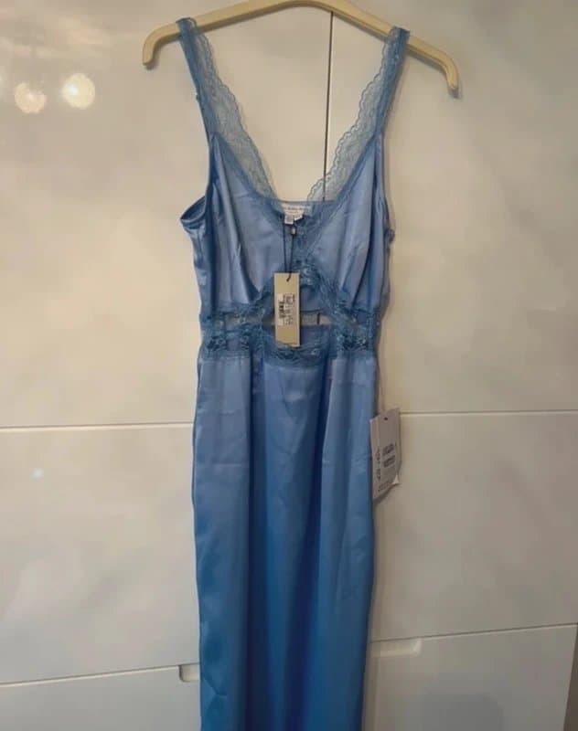 Never Fully Dressed Never fully dressed lace cut out dress in baby blue