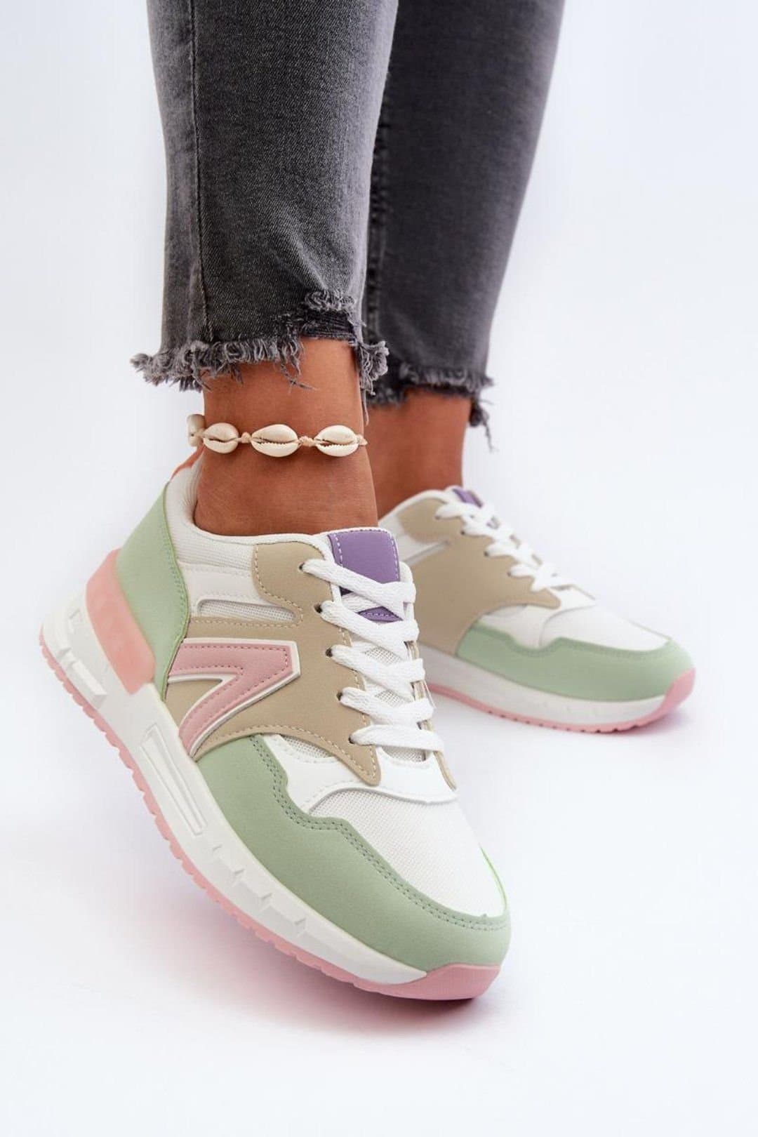 Love Lace Love Lace Women's Stylish Platform Sport Sneakers with Removable Foam Insole
