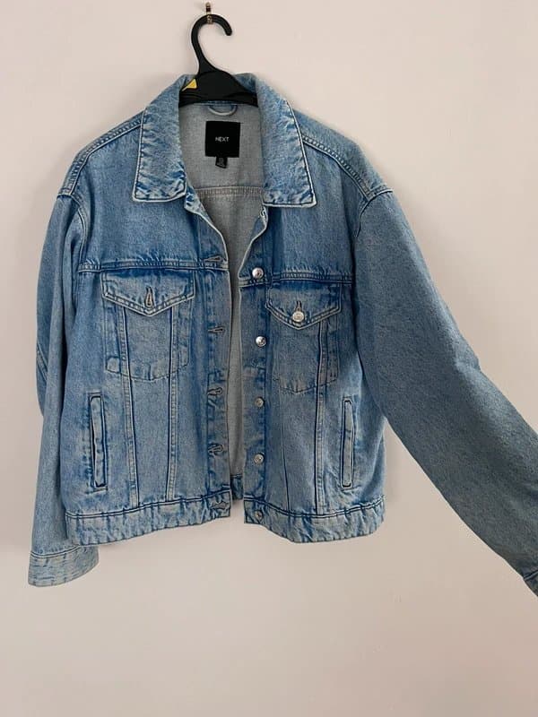 Next Next oversized denim jacket size uk 14