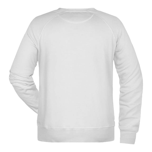 James and Nicholson James and Nicholson Men's Plain Sweatshirt in White - 2