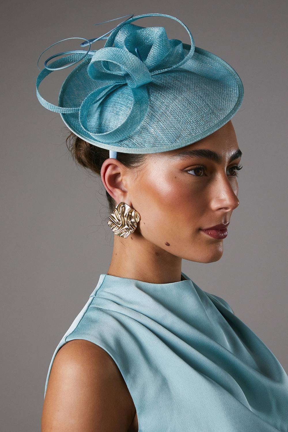 Coast Coast Women's Side Facing Structured Fascinator in Ice Blue - 2