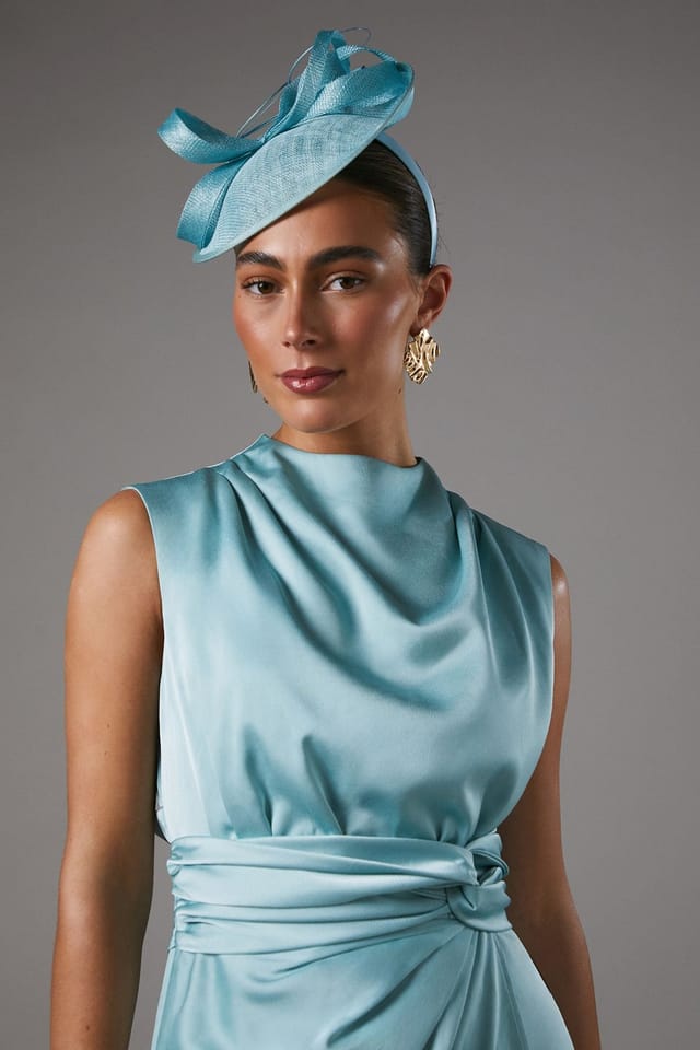 Coast Coast Women's Side Facing Structured Fascinator in Ice Blue - 2