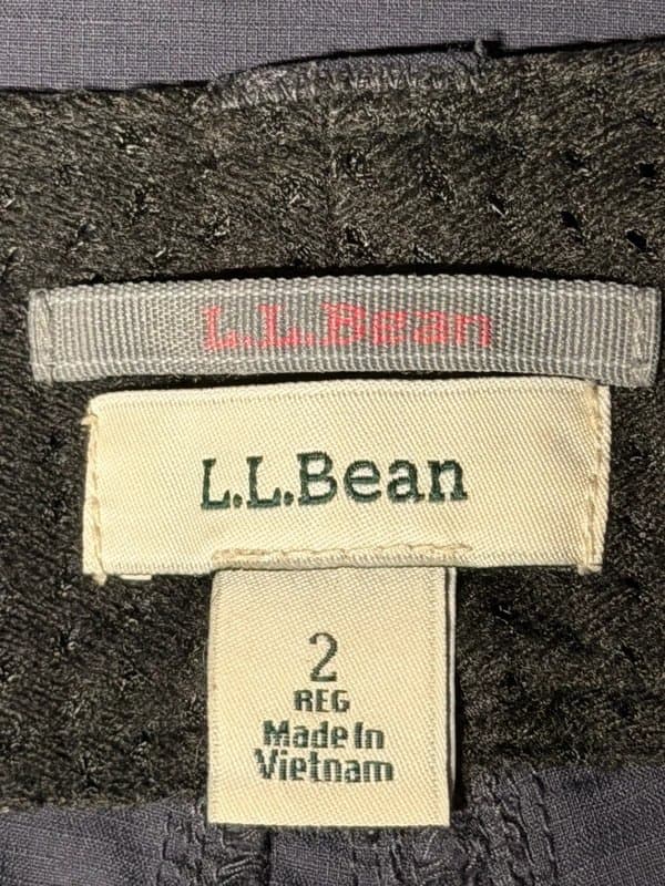 L.L. Bean L.L. Bean Women's Vista Trekking Pants Grey Roll-Tab Cargo Hiking Outdoor Size 2