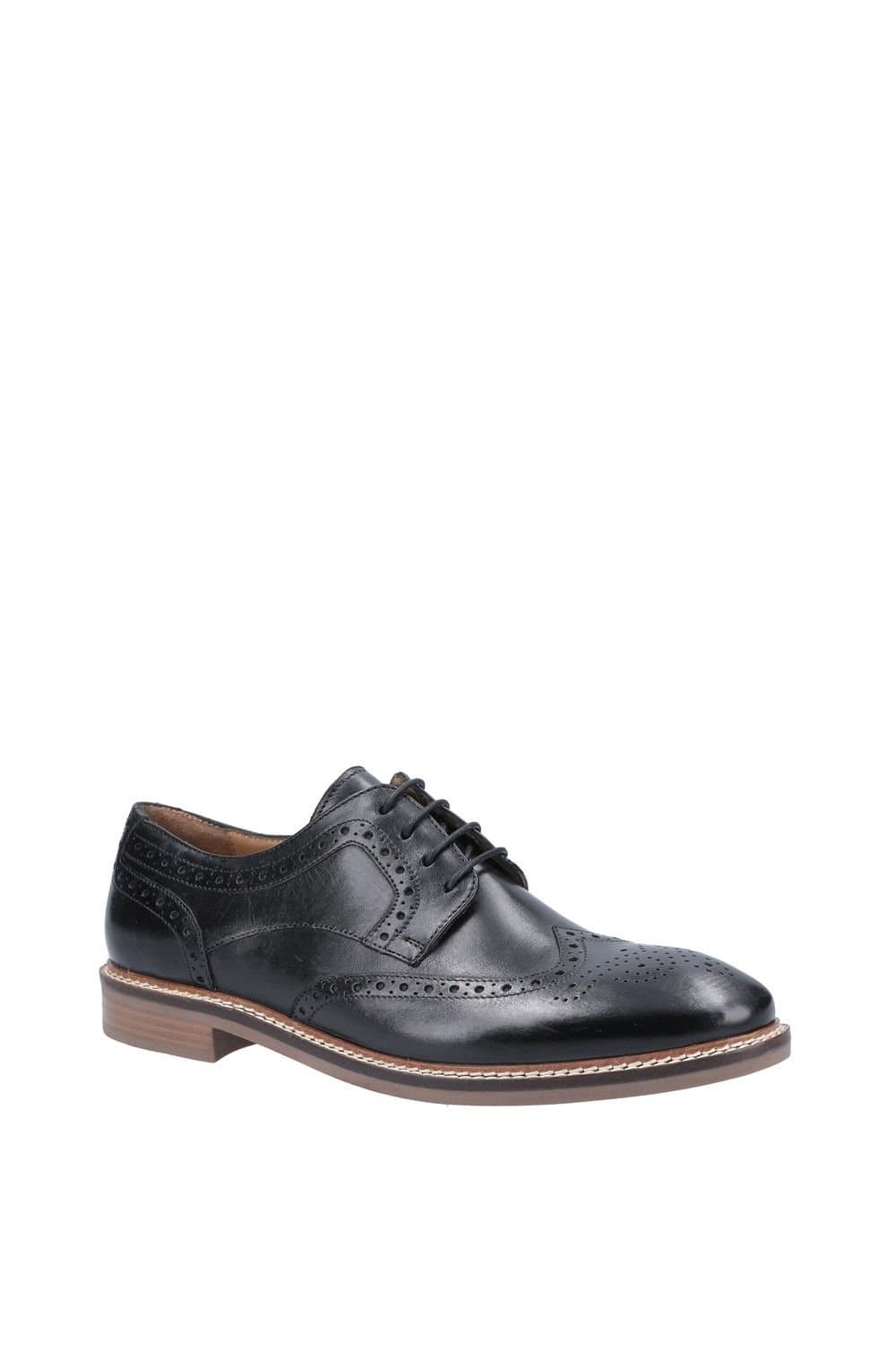 Hush Puppies Hush Puppies Men's 'Bryson' Leather Lace Shoes in Black