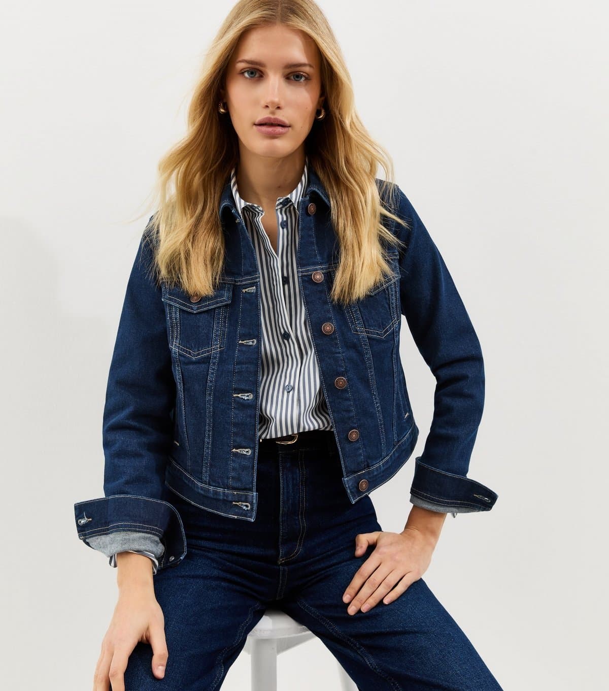 New Look Women's Indigo Wash Denim Jacket New Look