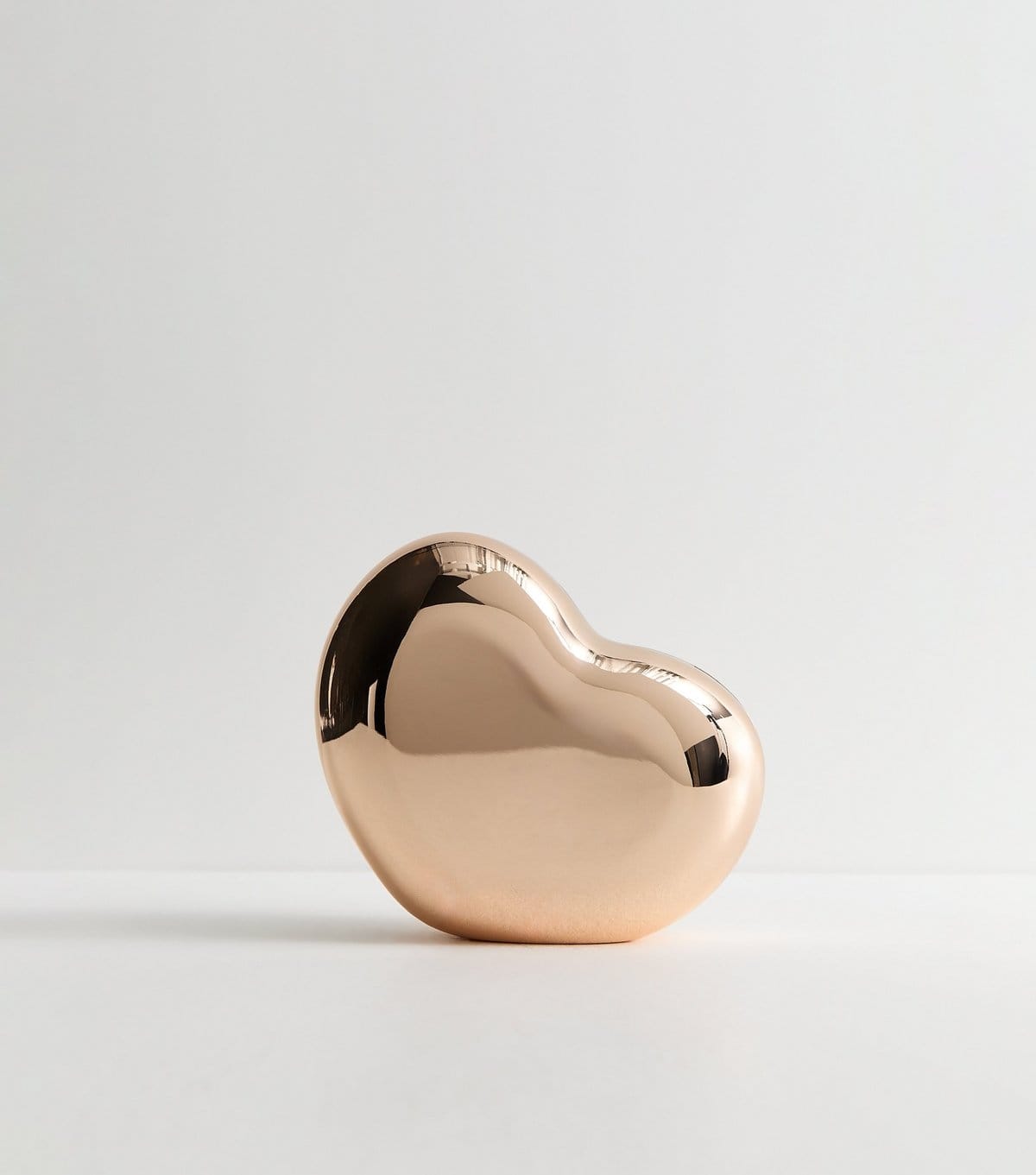 New Look Gold Tone Heart Box Clutch New Look - 4