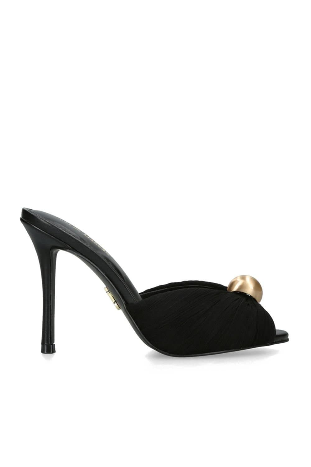 Steve Madden STEVE MADDEN Women's 'Priya Black' Fabric Heels in Black