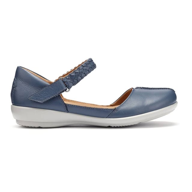 Hotter Hotter Women's Extra Wide 'Lake' Mary Janes in Mid Blue - 2
