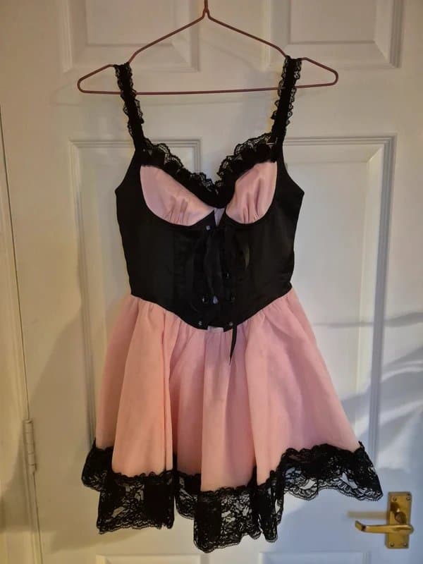 Dolls Kill Corset style frilly dress,