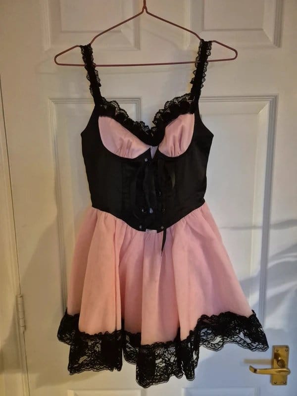 Dolls Kill Corset style frilly dress, - 1