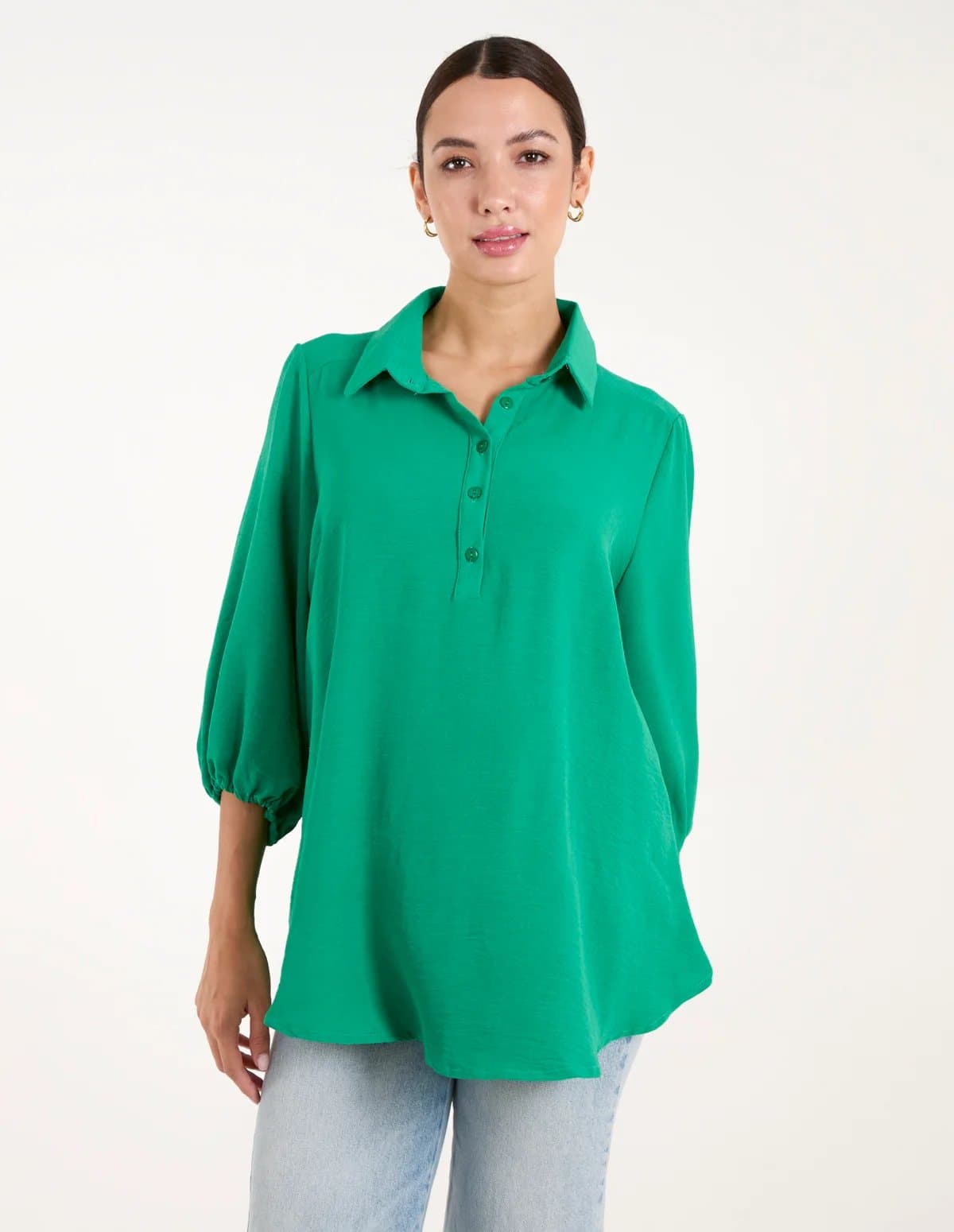 Blue Vanilla Front Button Shirt