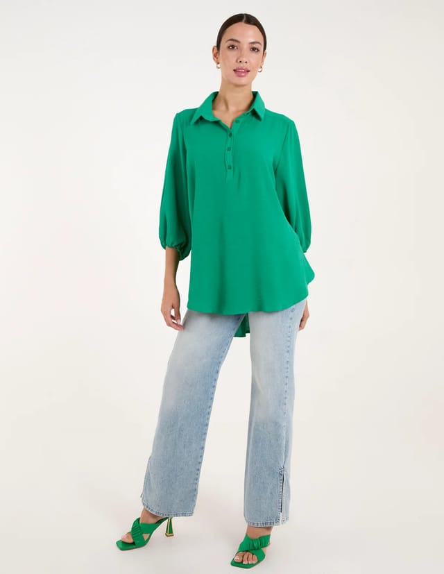 Blue Vanilla Front Button Shirt - 2