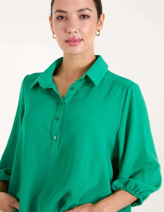 Blue Vanilla Front Button Shirt - 3