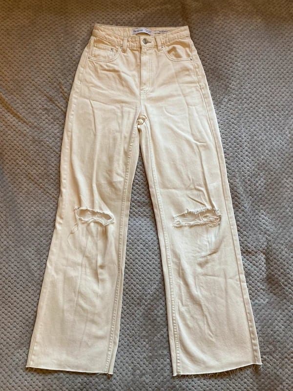 Bershka Bershka High Rise Wide Leg Jeans