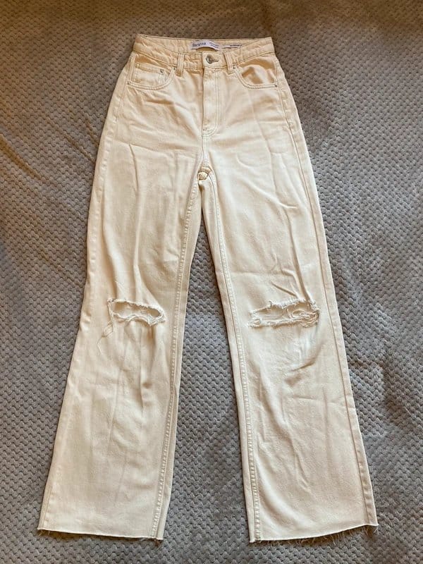 Bershka Bershka High Rise Wide Leg Jeans - 1