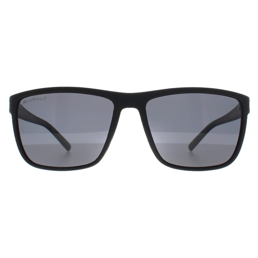 montana montana Men's Rectangle Black Smoke Polarized MP198 - 1