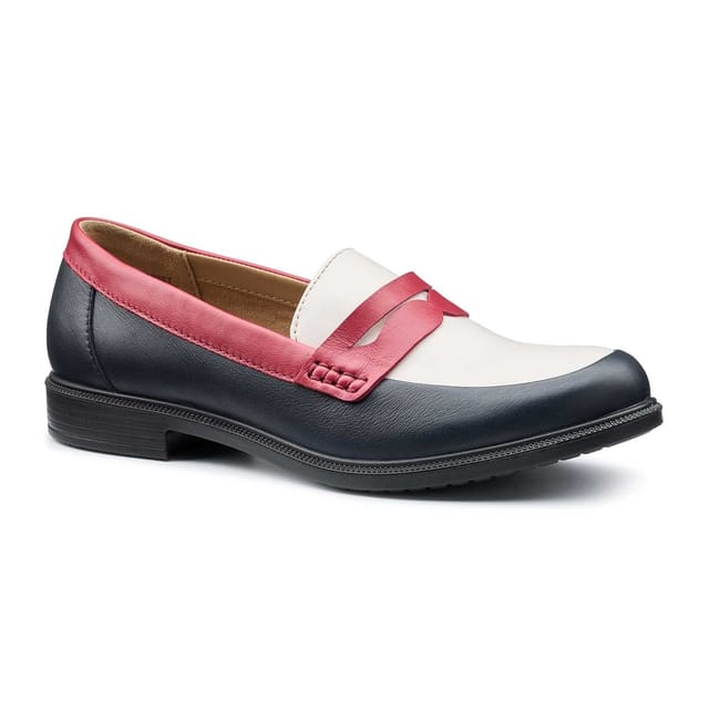 Hotter Hotter Women's 'Dorset' Loafers in Navy - 2