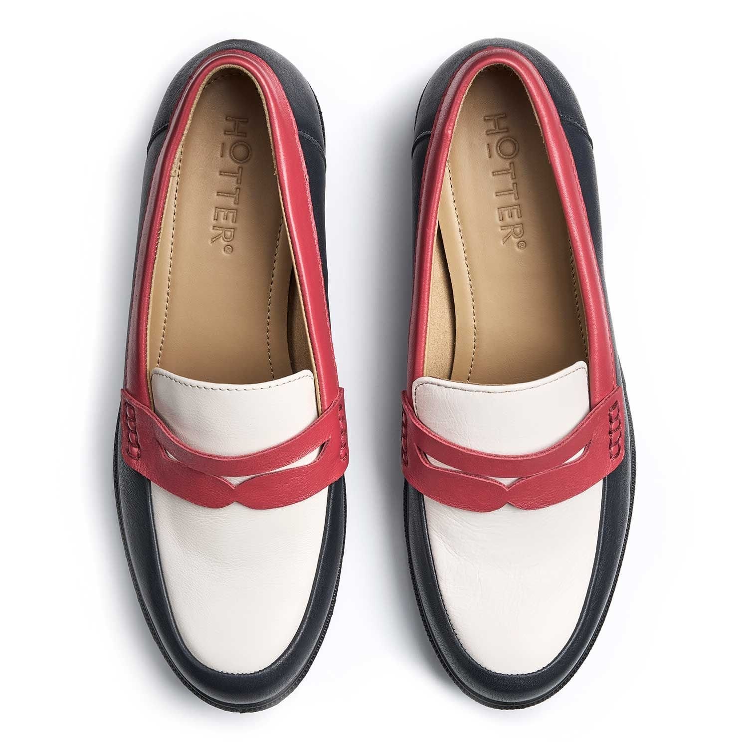 Hotter Hotter Women's 'Dorset' Loafers in Navy - 4