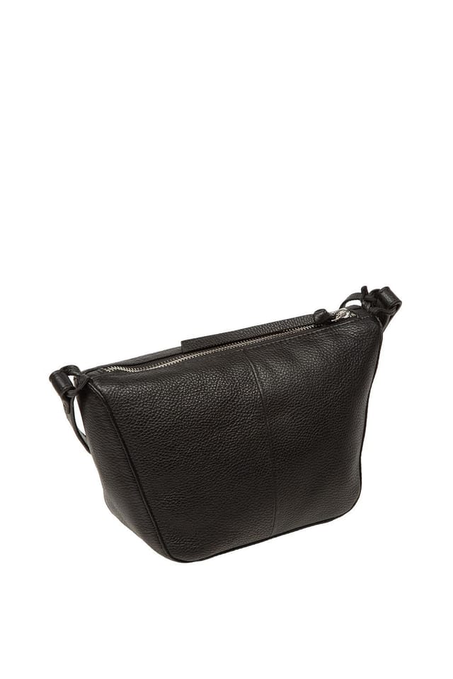 Pure Luxuries London Pure Luxuries London Women's 'Solene' Leather Cross Body Bag in Black - 3