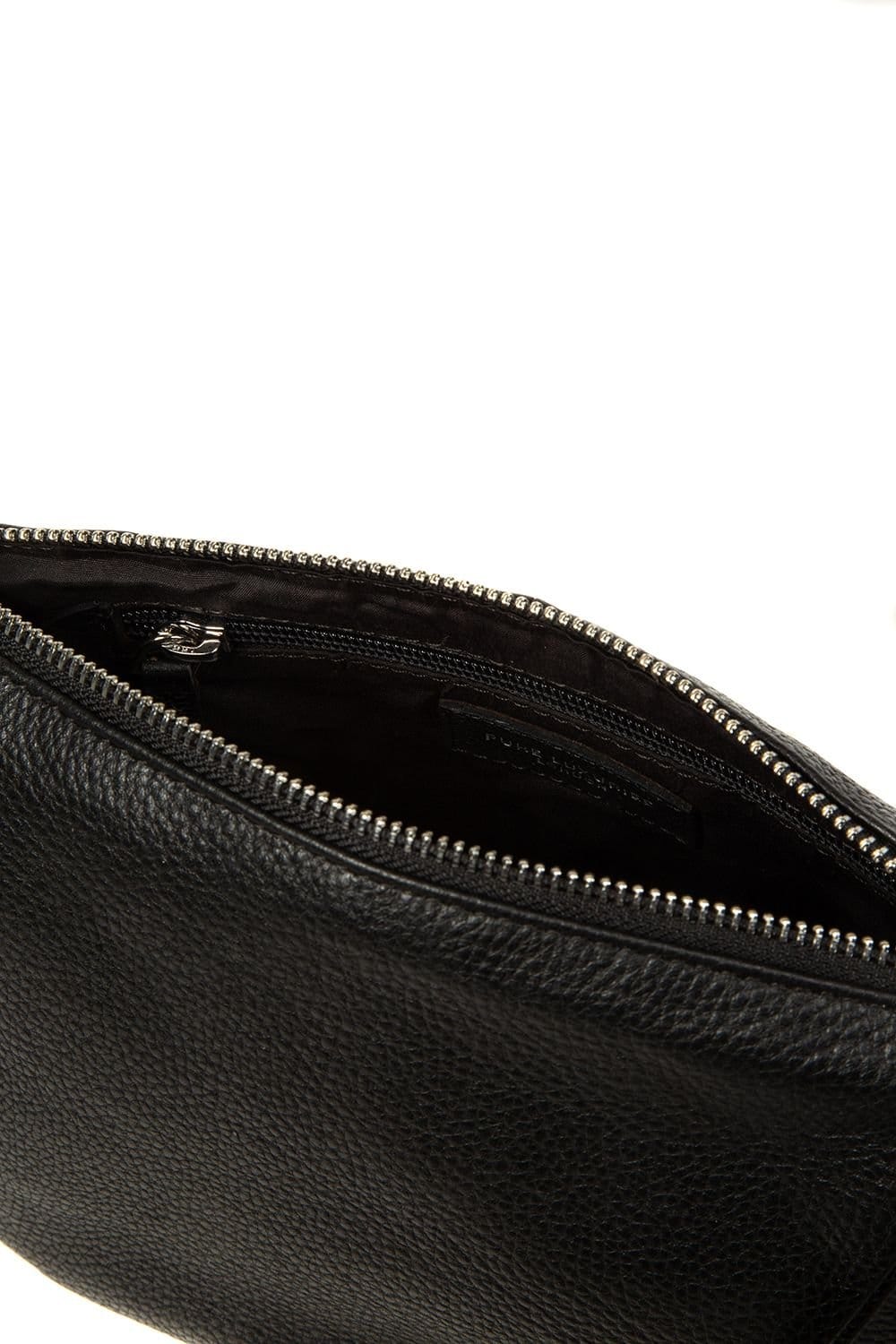 Pure Luxuries London Pure Luxuries London Women's 'Solene' Leather Cross Body Bag in Black - 4