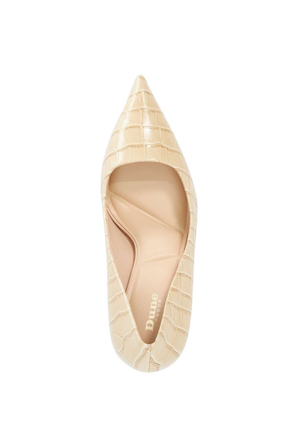 Dune London Dune London Women's 'Assured' Leather Court Shoes in Natural - 4